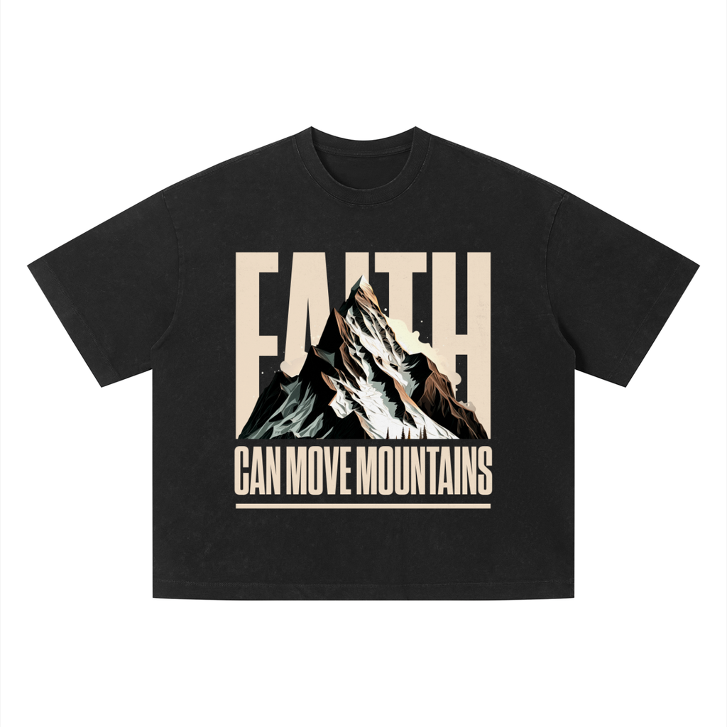 Faith Can Move Mountain Boxy T-Shirt
