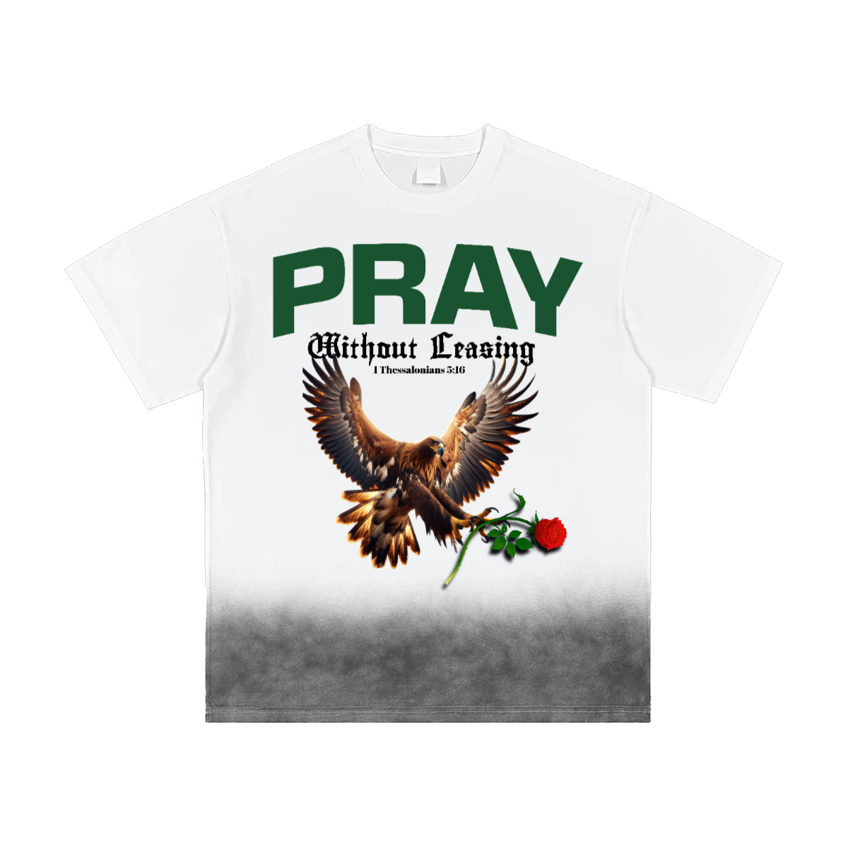 Pray without ceasing (Bottom Sunfade Gradient Washed Vintage T-Shirt)