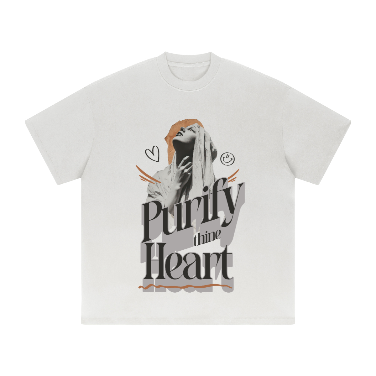 Purify thine heart (Unisex Oversized t-shirt)
