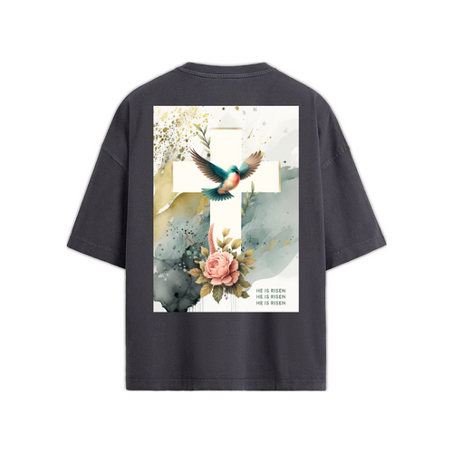 He is Risen Unisex Oversized T-shirt