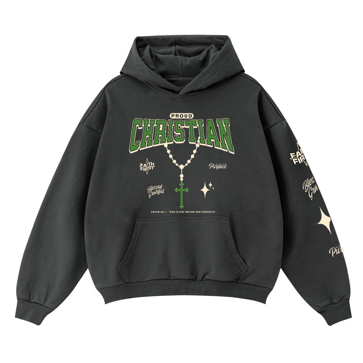 Proud Christian (Unisex Boxy Fit Hoodie)