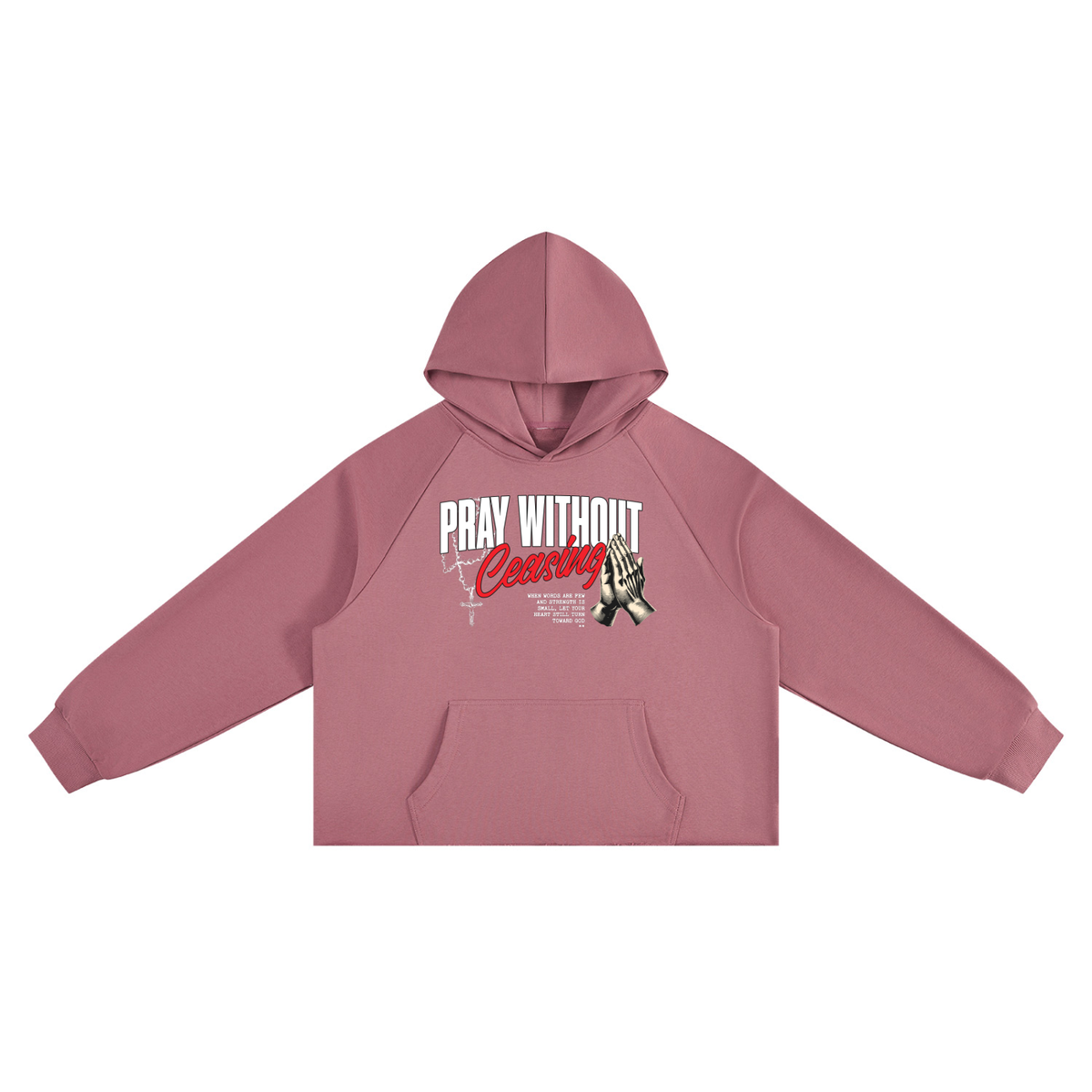 Pray Without Ceasing Boxy Hoodie