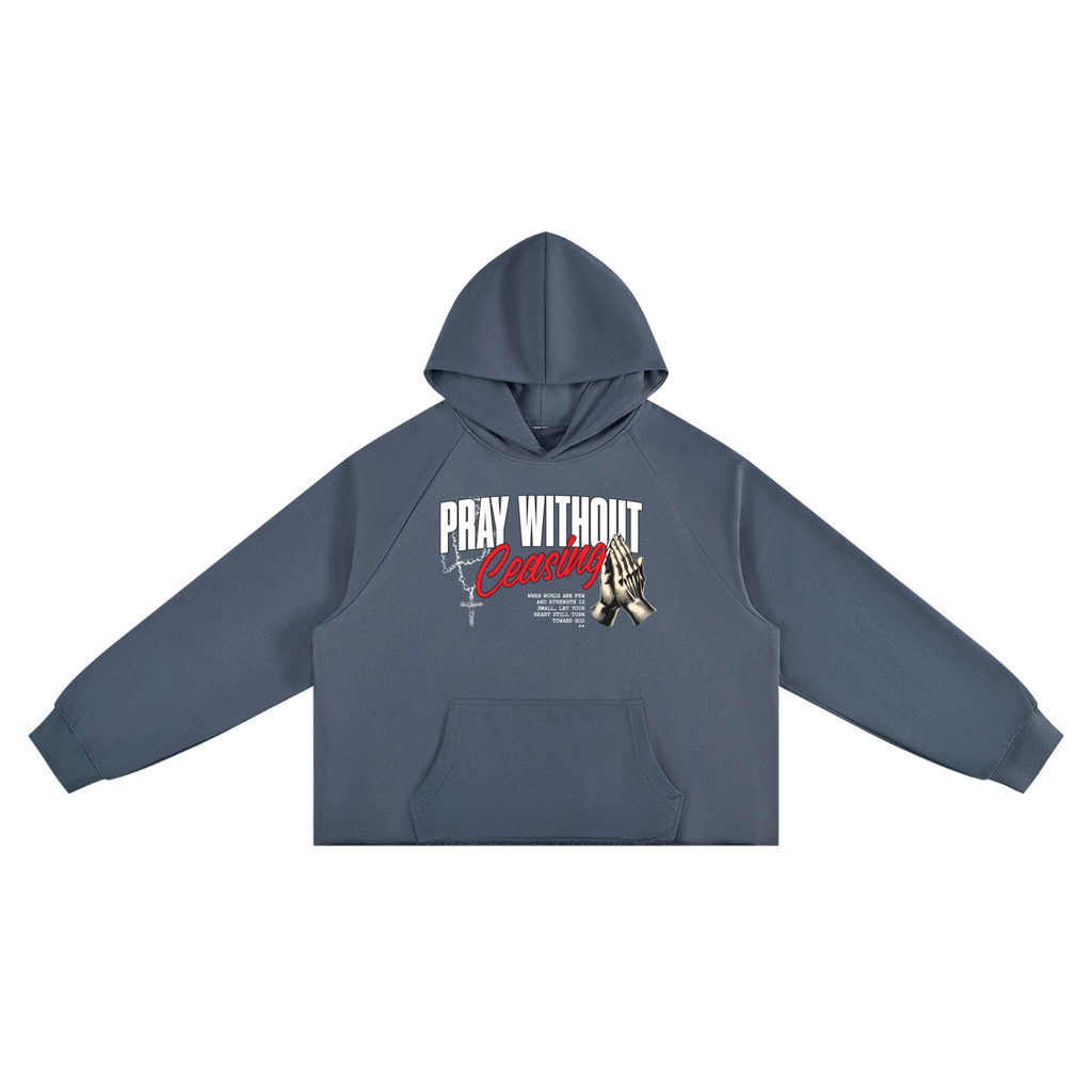 Pray Without Ceasing Boxy Hoodie