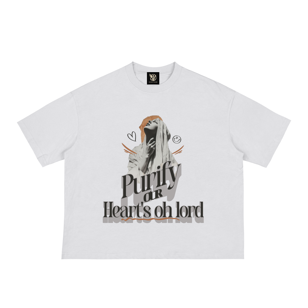 "Purify Our Hearts" Classic Loose Boxy Tee