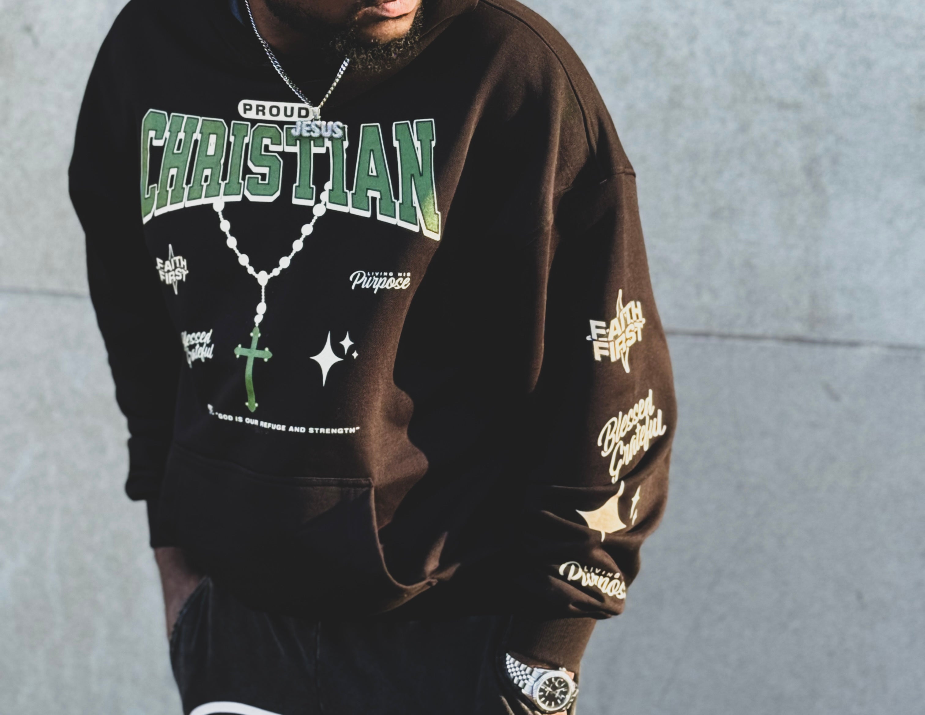 Proud Christian (Unisex Boxy Fit Hoodie)