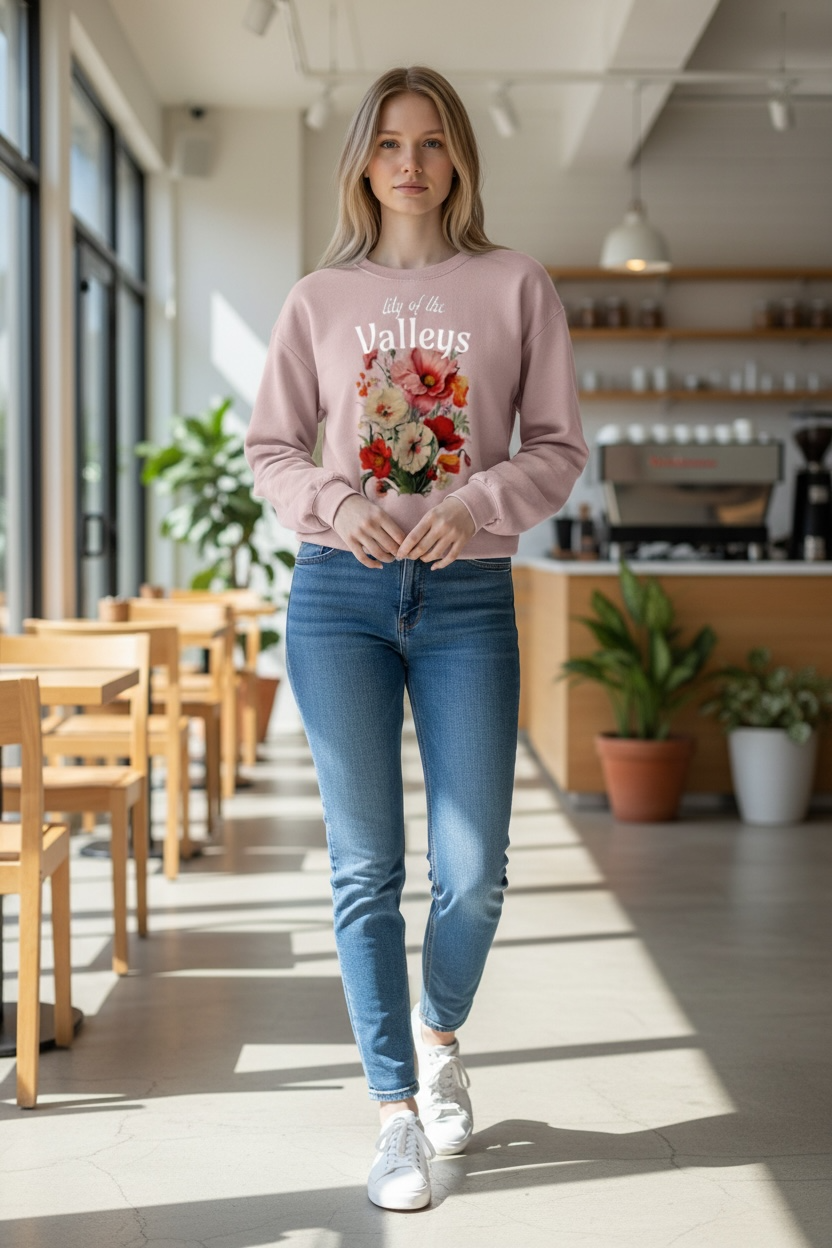 Lily of the valley (Oversized Crewneck sweatshirt)